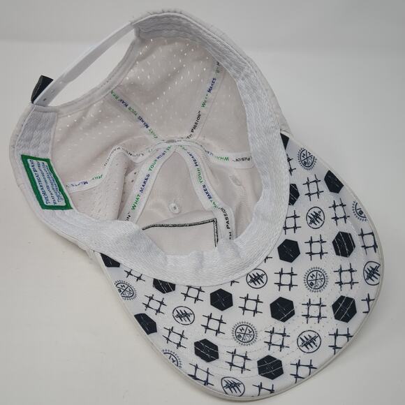 Pickleball Snapback Trucker Hat White One Size Adjustable Mesh Back 6 Panel - Picture 7 of 9